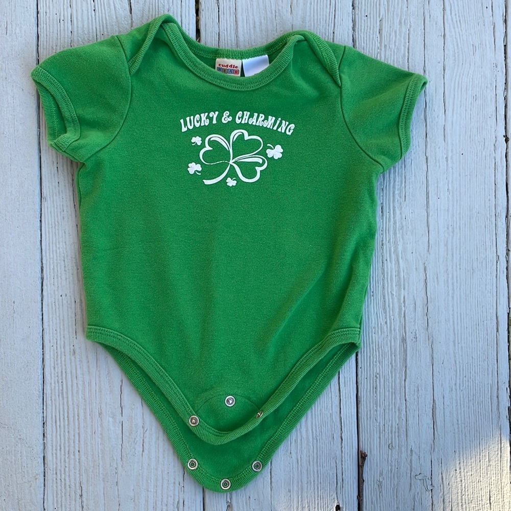 18 month St. Patrick Onesie by Cuddle Bear